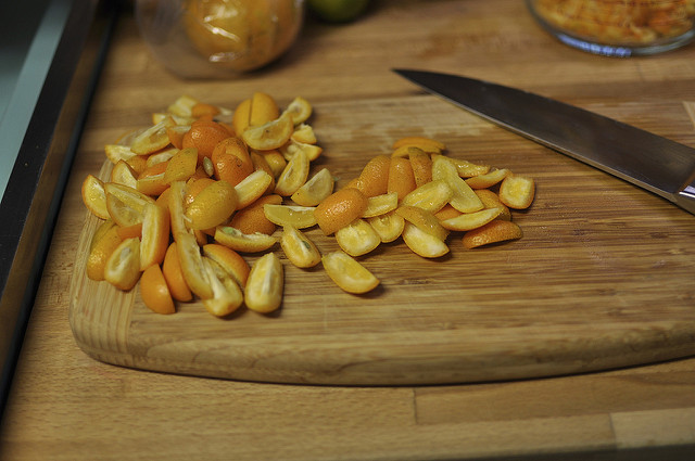 quartered kumquats