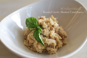 Roasted Garlic Mashed Cauliflower