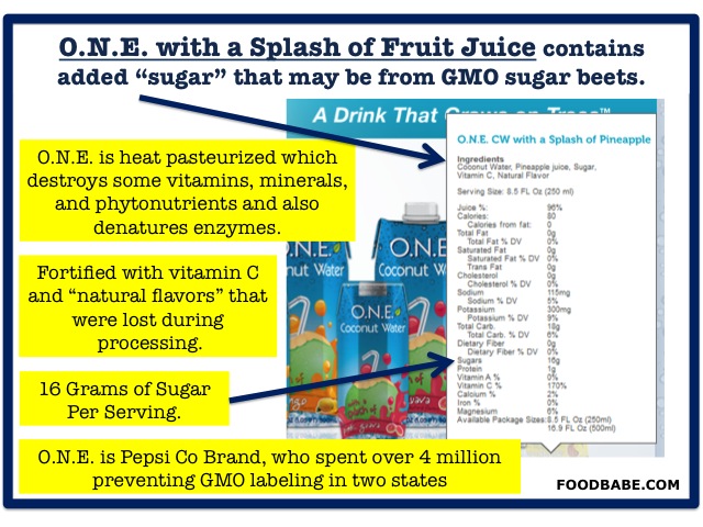 O.N.E. Coconut water 